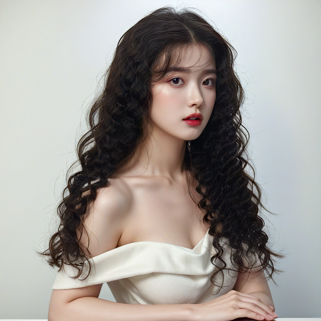 8.23 Deep Wave 4*4 Closure Lace Wig Natural Black Human Hair Curly  Glueless 150% Density Wig Pre Plucked With Baby Hair